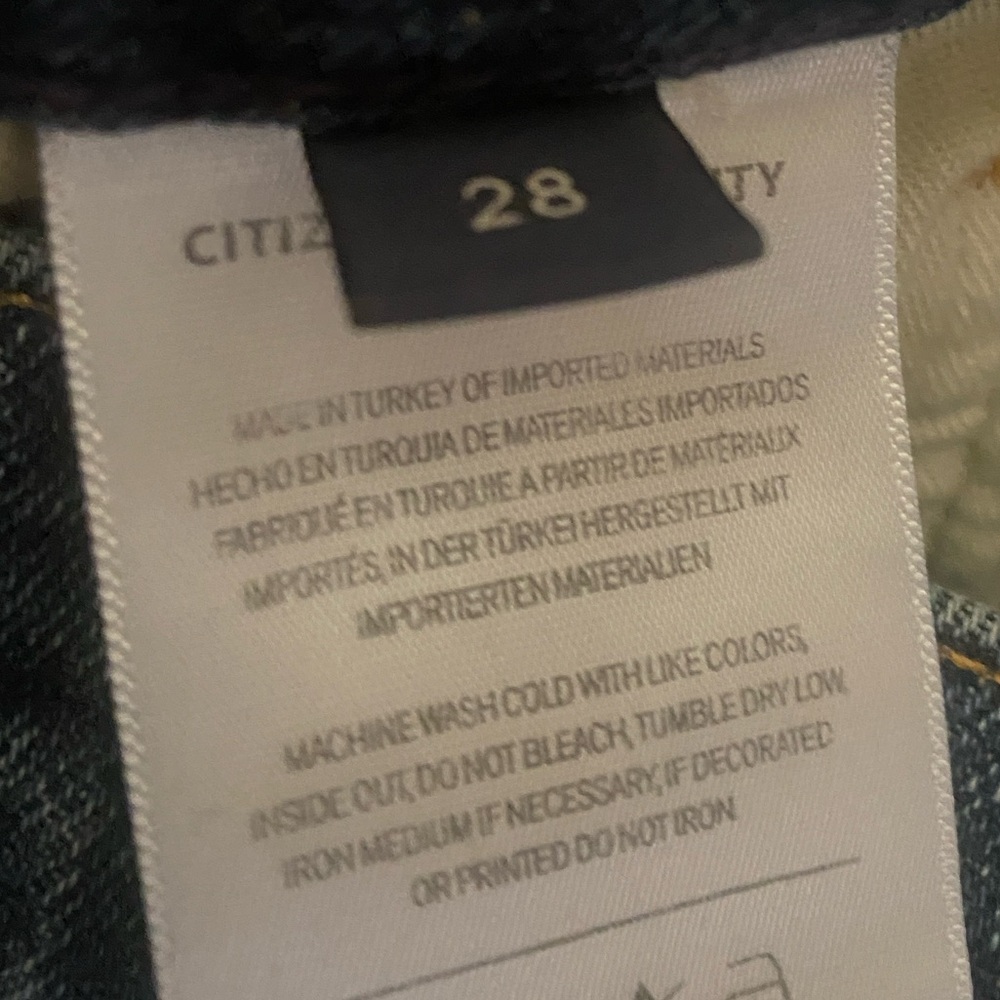 Citizens of Humanity Daphne High Rise Straight Leg Jean Size 28 NWOT Never Worn - Picture 7 of 10